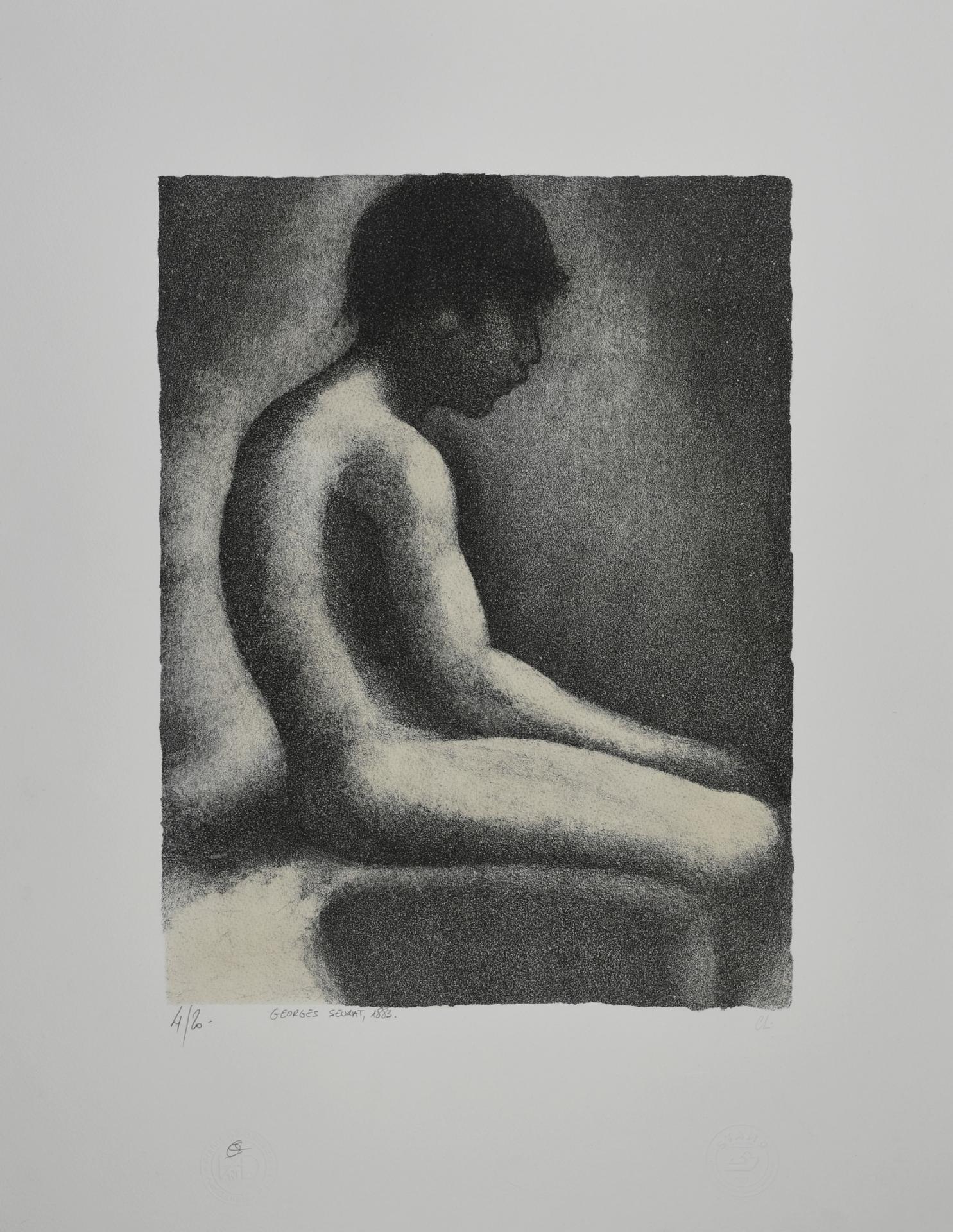 Georges Seurat | Seated Nude, 1883 | Lithograph
