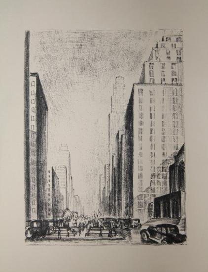 Adriaan Lubbers / Paul Morand - NEW-YORK - Lithographies