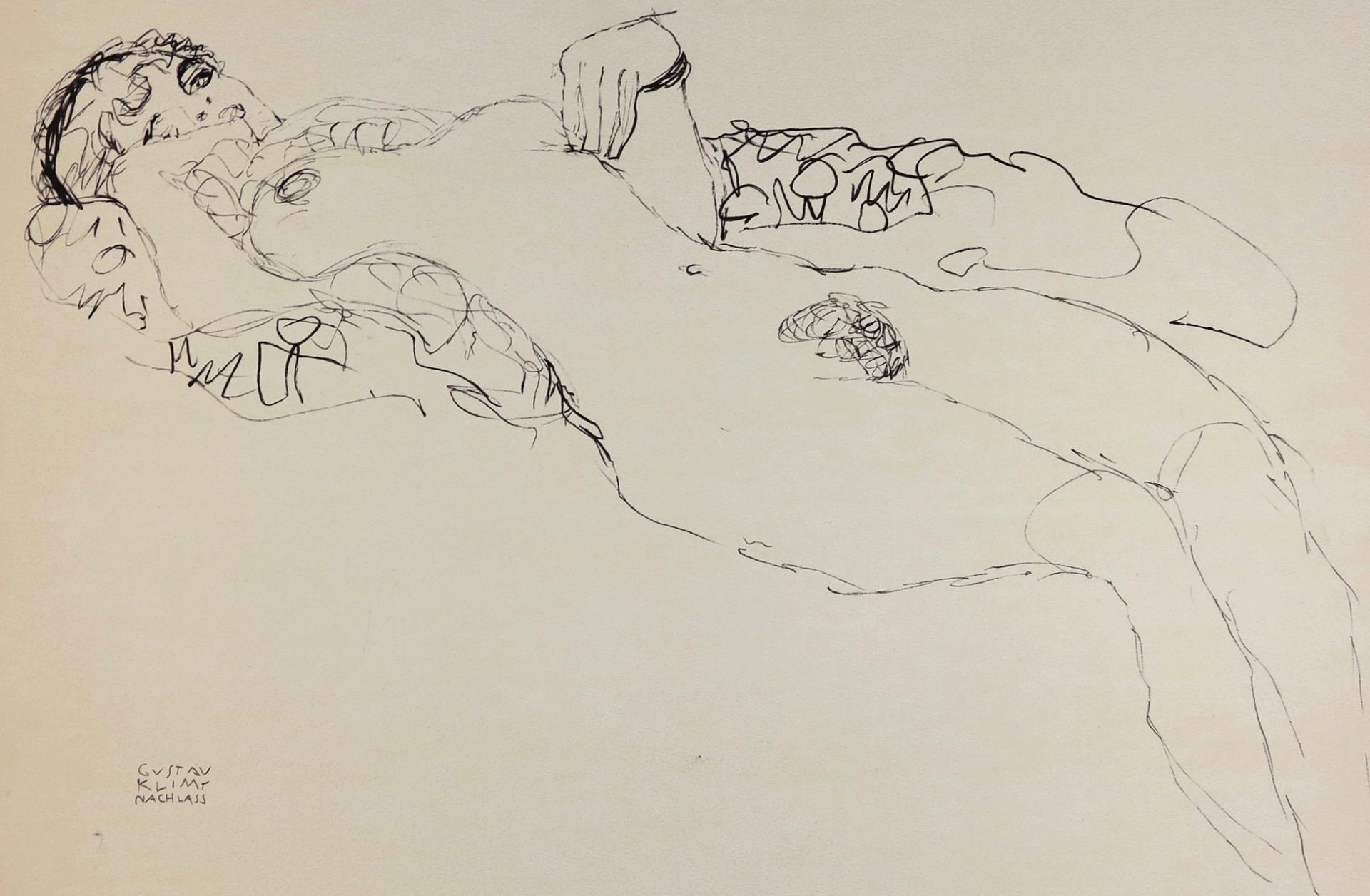 GUSTAV KLIMT | La danseuse de cabaret, 1914 | Lithographie