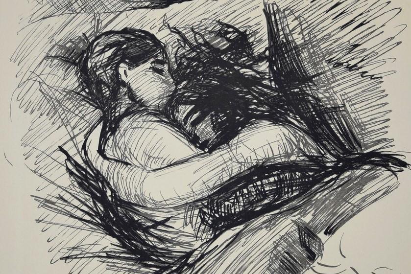 EDVARD MUNCH | Lovers, 1890 | Lithographie