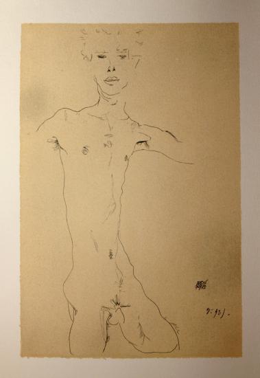 Egon SCHIELE - Lithographie - FRANCE ART DIFFUSION