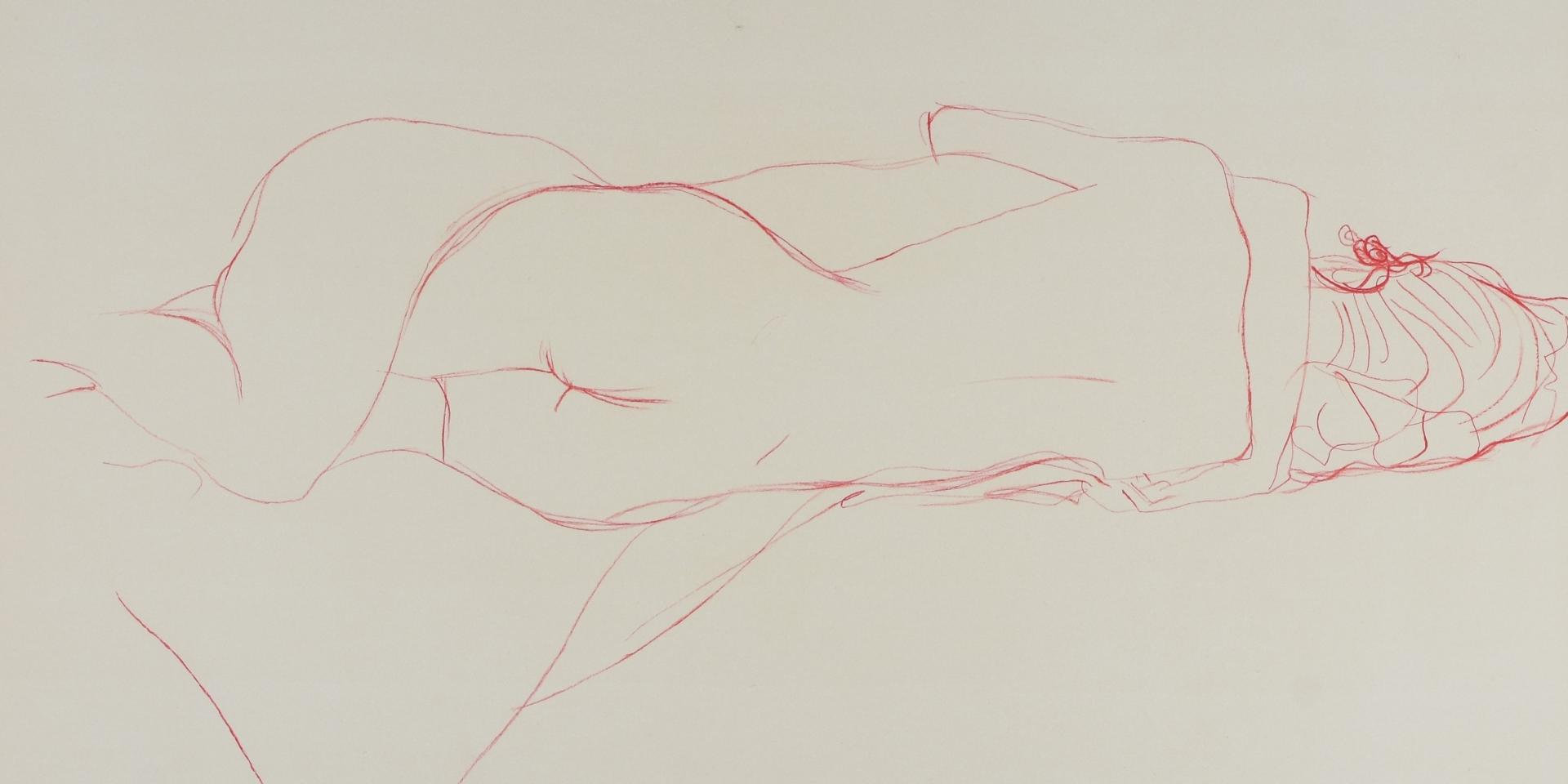 Gustav Klimt | Deux femmes enlacées, 1905/1906  | Lithographie | Leopold museum