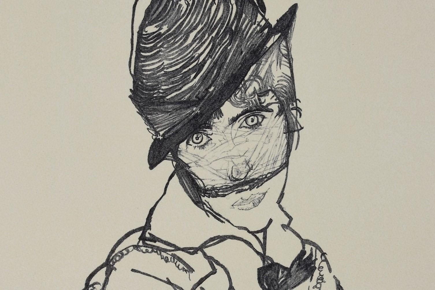 EGON SCHIELE | Portrait of Edith Schiele, 1915 | Lithograph