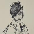 EGON SCHIELE | Lithographie | Portrait de Edith Schiele, 1915