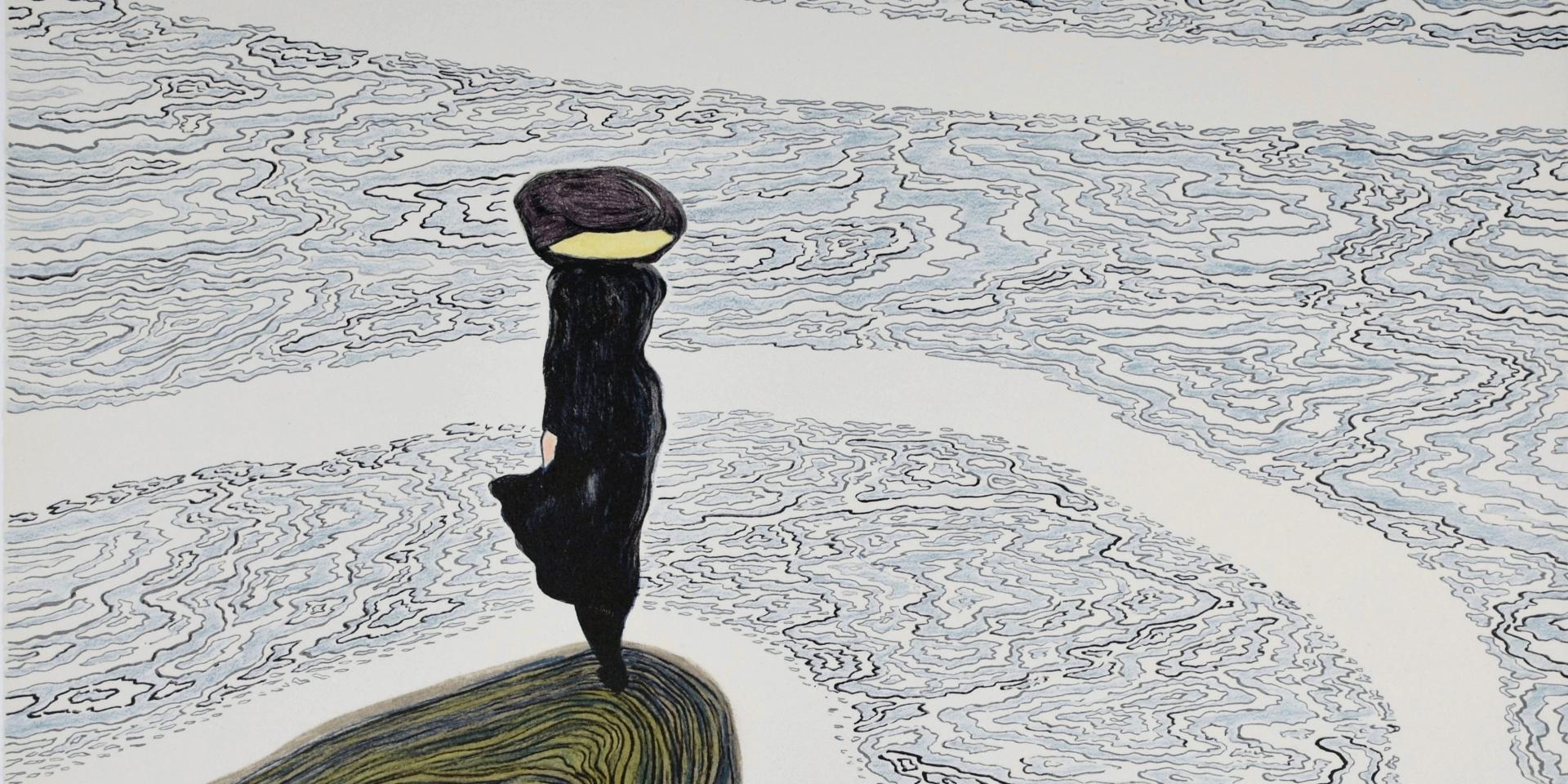 LEON SPILLIAERT | Femme au bord de l'eau, 1910 | Lithographie