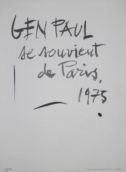 Gen paul Calendrier 1975