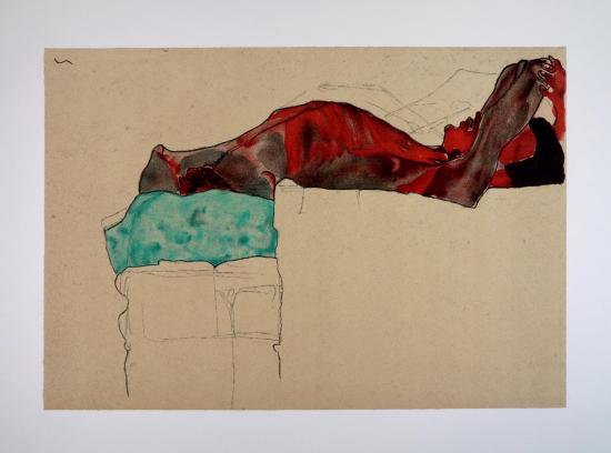 Egon SCHIELE - Lithographie - FRANCE ART DIFFUSION