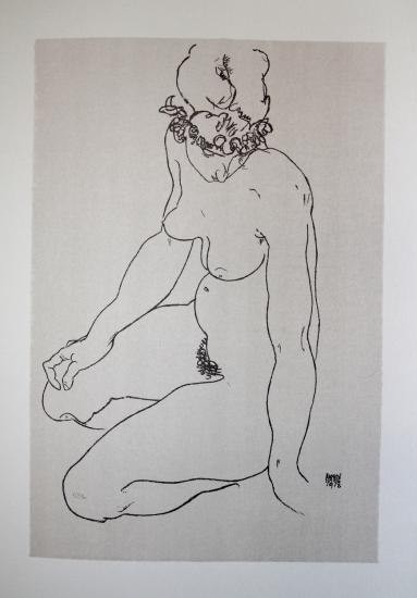 Egon SCHIELE - Lithographie - FRANCE ART DIFFUSION