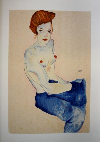 Egon SCHIELE - Lithographie - FRANCE ART DIFFUSION