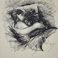 EDVARD MUNCH - LOVERS LITHOGRAPH