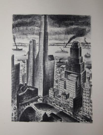 Adriaan Lubbers / Paul Morand - NEW-YORK - Lithographies