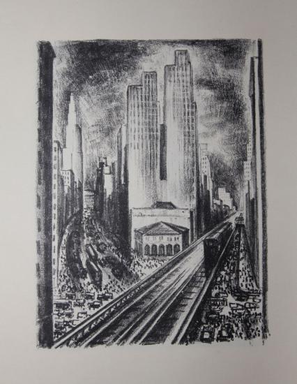 Adriaan Lubbers / Paul Morand - NEW-YORK - Lithographies