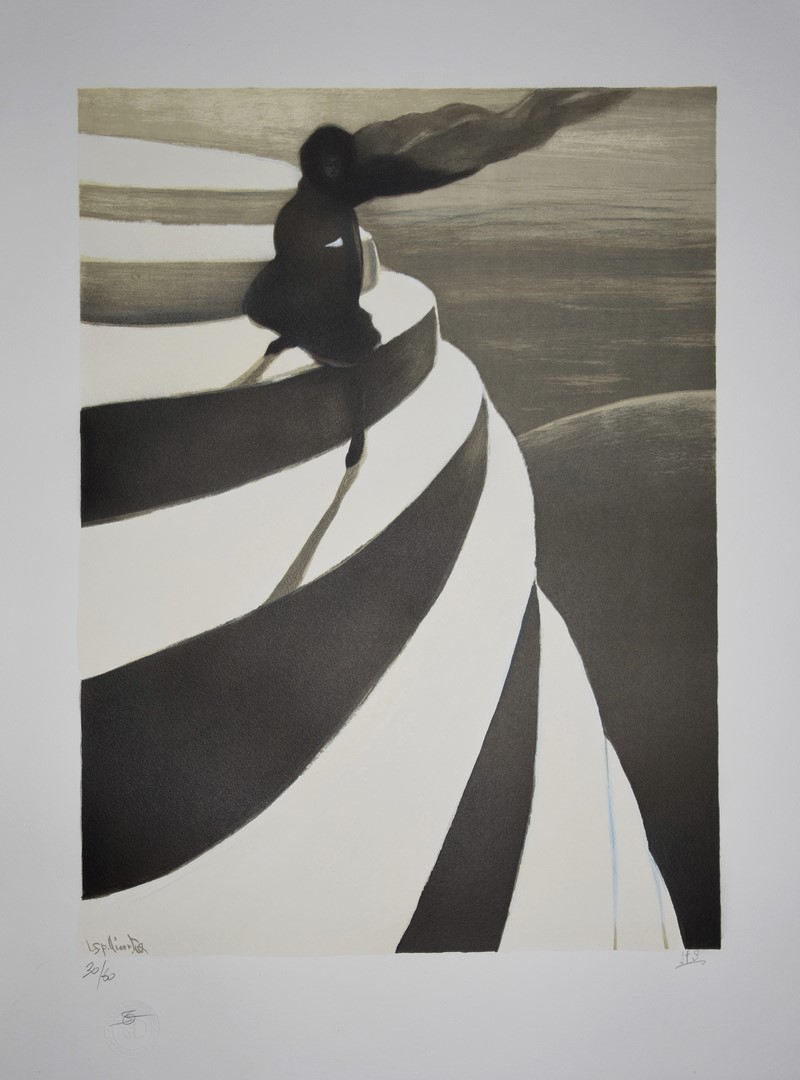 Léon Spilliaert | Lithographie | Vertigo, Magic Staircase, 1908