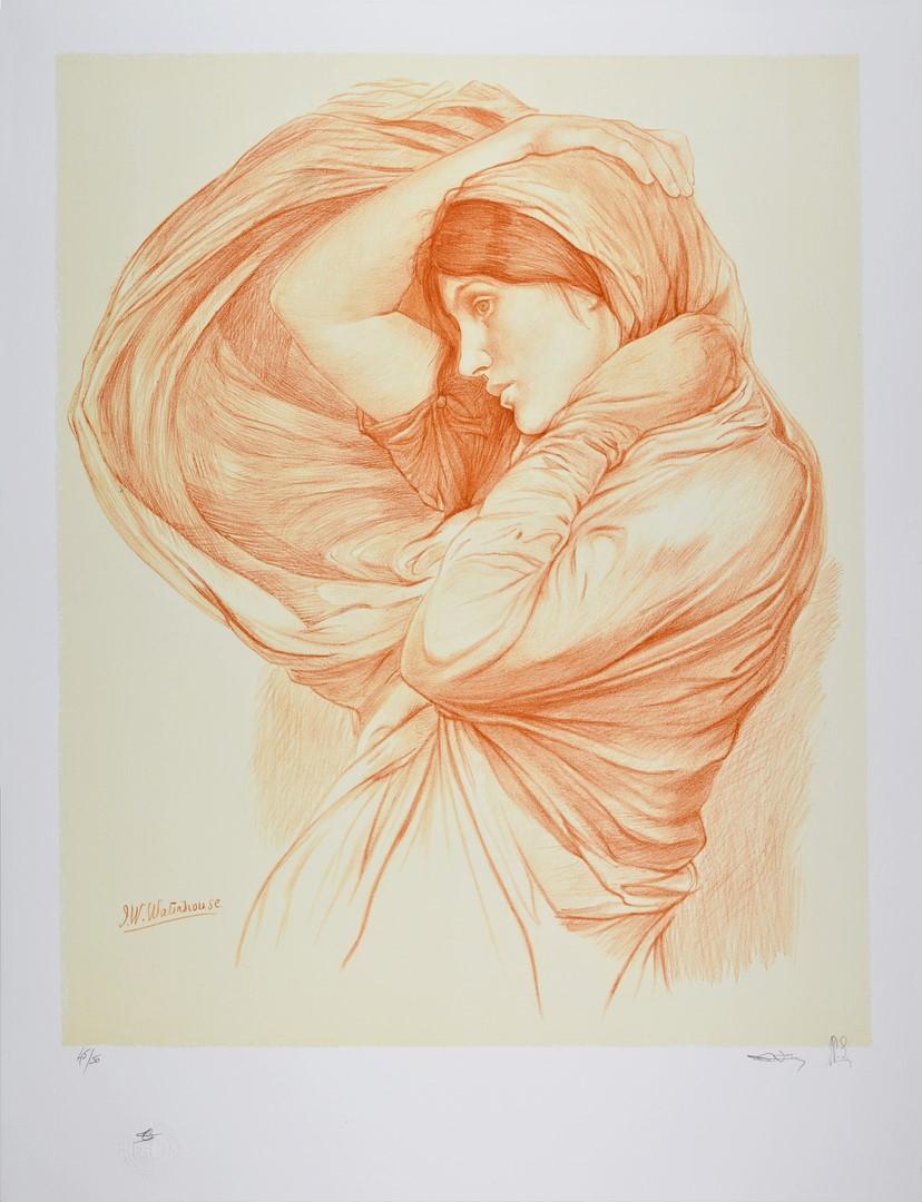 John William Waterhouse | Study for Boreas, 1904 | Lithograph